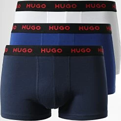 Les meilleures critiques de 😍 Lot De 3 Boxers 50469766 Blanc Bleu Marine de HUGO 🎉