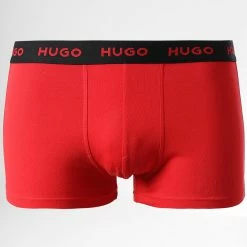 Offres ⭐ Lot De 3 Boxers 50469766 Noir Rouge Bordeaux de HUGO 👍 -Promos HUGO Boutique hugo 345291 50469766 977 20221109T151703 03