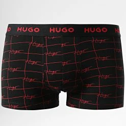 Meilleure affaire 👍 Lot De 3 Boxers 50480170 Rouge Noir de HUGO ⌛ -Promos HUGO Boutique hugo 345299 50480170 640 20221114T141835 03
