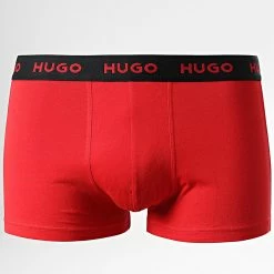 Meilleure affaire 👍 Lot De 3 Boxers 50480170 Rouge Noir de HUGO ⌛ -Promos HUGO Boutique hugo 345299 50480170 640 20221114T141836 04