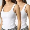 Budget 🤩 Lot De 2 Débardeurs Femme 50469682 Blanc de HUGO 👍 -Promos HUGO Boutique hugo 345300 50469682 100 20221118T160221 01