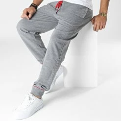 Sortie 🔥 Pantalon Jogging Monologo 50478941 Gris Chiné de HUGO 🌟 -Promos HUGO Boutique hugo 345322 50478941 038 20221108T142558 03