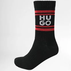 Grosses soldes ⌛ Lot De 2 Paires De Chaussettes 50484097 Noir de HUGO ✔️ -Promos HUGO Boutique hugo 345332 50484097 001 20221110T161614 02