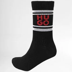 Grosses soldes ⌛ Lot De 2 Paires De Chaussettes 50484097 Noir de HUGO ✔️ -Promos HUGO Boutique hugo 345332 50484097 001 20221110T161616 04