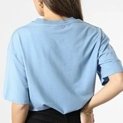 Sortie 🌟 Tee 👕 Shirt Femme 50480559 Bleu Ciel de HUGO 🤩 -Promos HUGO Boutique hugo 345349 50480559 451 20221117T094858 04