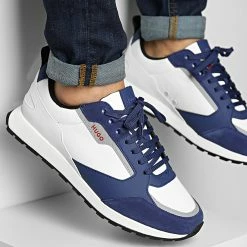 Meilleur prix ✔️ Baskets Icelin Runner 50471304 Open Blue de HUGO 🔥
