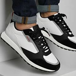 Meilleur prix 💯 Baskets Icelin Runner 50471304 Open White de HUGO 🎉