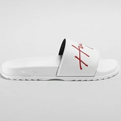 Sortie 🔔 Claquettes Match Slide 50487657 White de HUGO 🎁 -Promos HUGO Boutique hugo 345384 50487657 100 20221125T155822 03