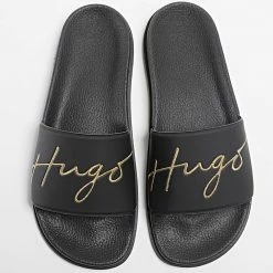 Bon marché ❤️ Claquettes Match Slide 50491461 Black de HUGO ✨ -Promos HUGO Boutique hugo 345385 50491461 007 20221125T160412 04