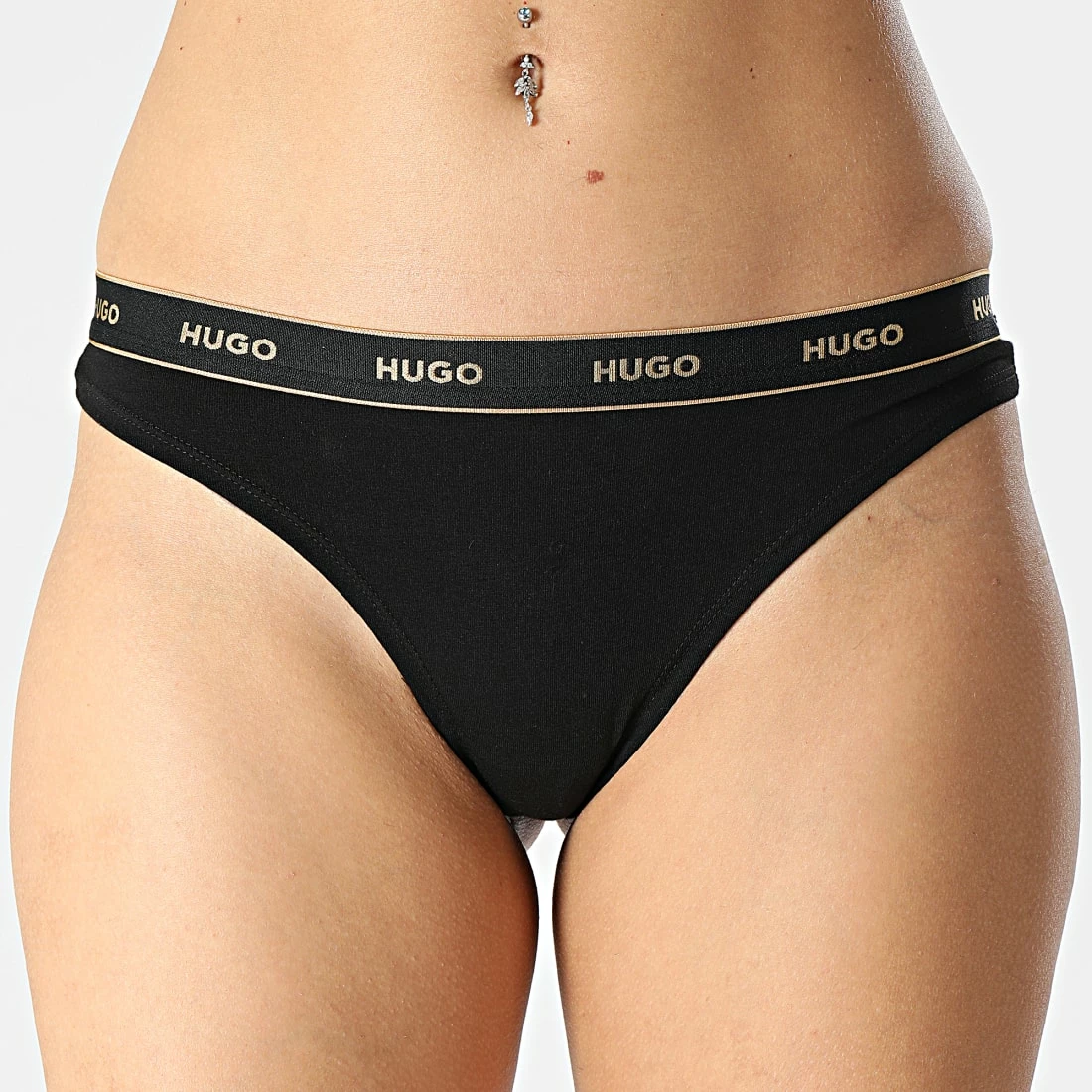 Tout neuf 😍 Lot De 3 Strings Femme 50486016 Noir de HUGO ✨ 4 Tout neuf 😍 Lot De 3 Strings Femme 50486016 Noir de HUGO ✨ – Image 2
