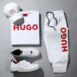 Coupon 🔔 Pantalon Jogging 50473211 Blanc de HUGO 💯 -Promos HUGO Boutique hugo 345841 50473211 100 20221118T083524 05