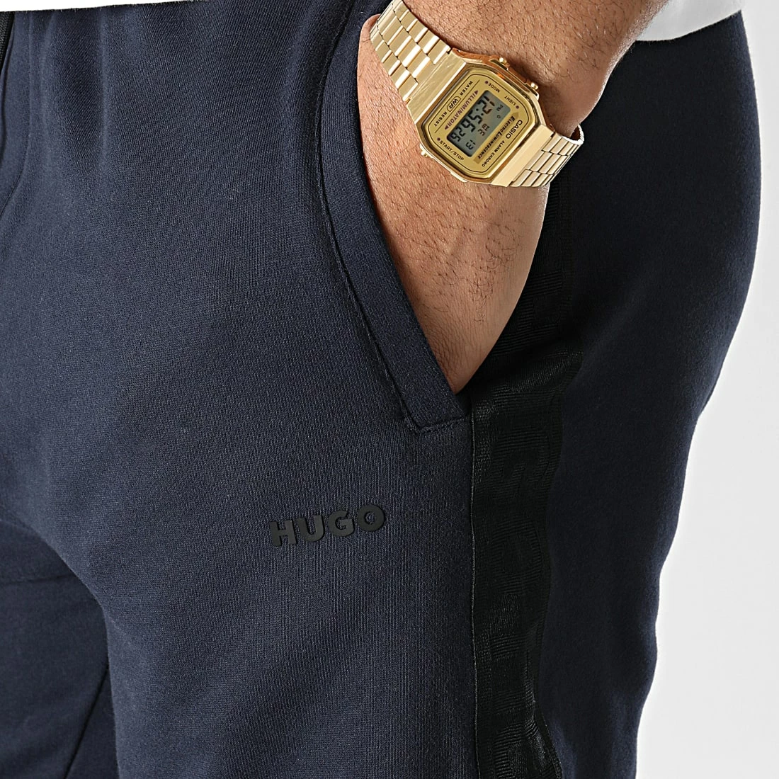 Top 10 ❤️ Pantalon Jogging A Bandes 50475338 Bleu Marine de HUGO 🎉 4 Top 10 ❤️ Pantalon Jogging A Bandes 50475338 Bleu Marine de HUGO 🎉 – Image 2