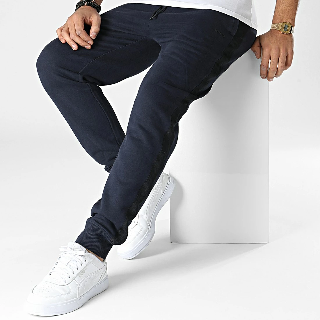 Top 10 ❤️ Pantalon Jogging A Bandes 50475338 Bleu Marine de HUGO 🎉 5 Top 10 ❤️ Pantalon Jogging A Bandes 50475338 Bleu Marine de HUGO 🎉 – Image 3