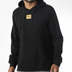 Bon marché ⌛ Sweat Capuche 50484739 Noir de HUGO 💯