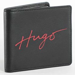 Grosses soldes 🎉 Portefeuille Handwritten 50486967 Noir de HUGO ⌛