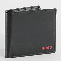 Sortie 👏 Portefeuille Subway 50470760 Noir de HUGO 🤩