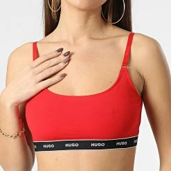 Promo 👍 Lot De 2 Brassières Femme 50480158 Bordeaux de HUGO 👏 -Promos HUGO Boutique hugo 346858 50480158 643 20221125T153041 03