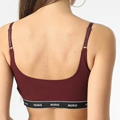 Promo 👍 Lot De 2 Brassières Femme 50480158 Bordeaux de HUGO 👏 -Promos HUGO Boutique hugo 346858 50480158 643 20221125T153043 04