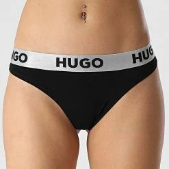 Tout neuf 🥰 String Femme 50480166 Noir de HUGO 🎉