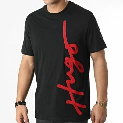 Remise 💯 Tee 👚 Shirt Dyton 50482884 Noir de HUGO 🤩