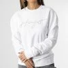 Tout neuf 🤩 Sweat Crewneck Femme Easy 50484666 Blanc Argenté de HUGO 👏 -Promos HUGO Boutique hugo 347030 50484666 100 20221114T122835 01