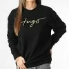 Coupon 🎁 Sweat Crewneck Femme Easy 50484666 Noir Doré de HUGO ✨ -Promos HUGO Boutique hugo 347272 50484666 001 20221114T155845 01