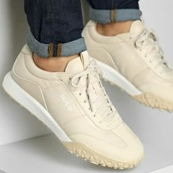 Offres ⭐ Baskets Casey Runner 50487649 Light Beige de HUGO ✔️