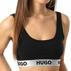 Grosses soldes 🔔 Brassière Femme 50480172 Noir de HUGO 🌟 -Promos HUGO Boutique hugo 347459 50480172 002 20221118T160418 03