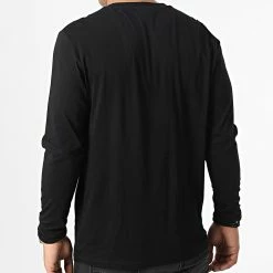 Le moins cher ✨ Tee 👕 Shirt Manches Longues Diragolo 50482095 Noir de HUGO ✔️ -Promos HUGO Boutique hugo 347523 50482095 001 20221114T121149 04