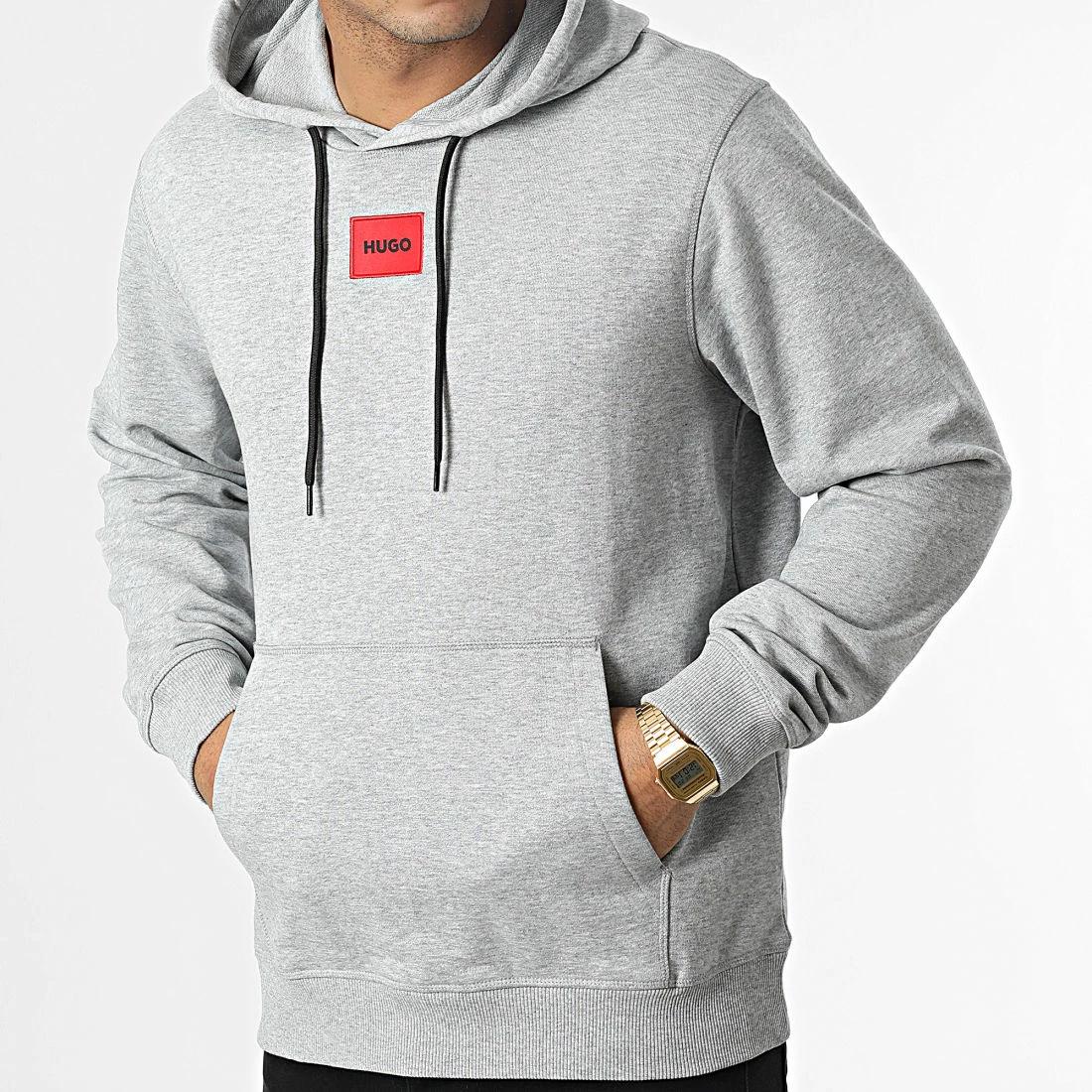 Meilleur prix 🧨 Sweat Capuche Daratschi 214 50458700 Gris Chiné de HUGO 🔥 5 Meilleur prix 🧨 Sweat Capuche Daratschi 214 50458700 Gris Chiné de HUGO 🔥 – Image 3