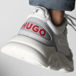 De gros 🔥 Baskets Leon Runner 50487412 White de HUGO ⌛ -Promos HUGO Boutique hugo 348528 50487412 100 20221123T152249 04