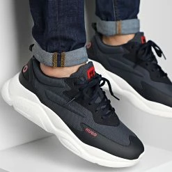 Remise 🛒 Baskets Leon Runner 50487412 Dark Blue de HUGO 🥰